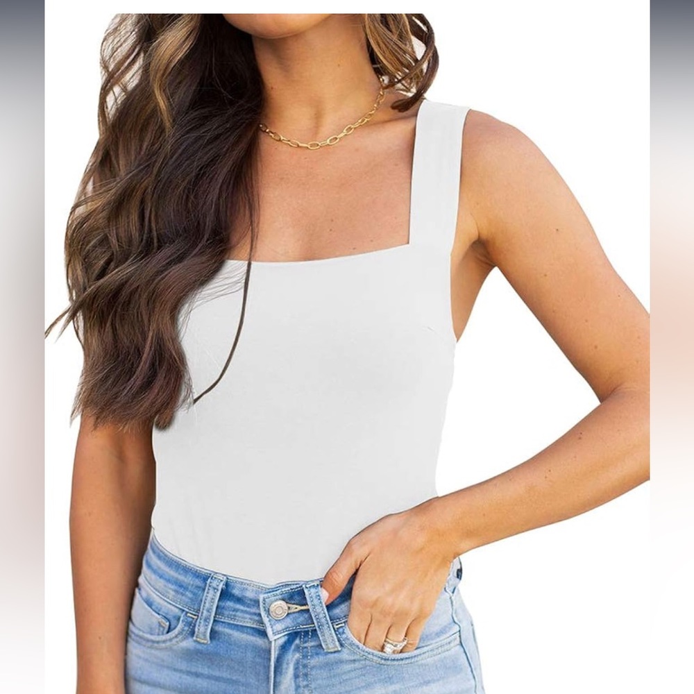 REORIA Square Neck Bodysuit